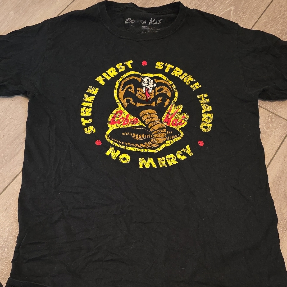 Cobra Kai Black T-Shirt with Cobra Design